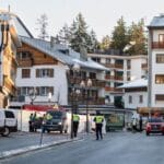 Suasana kawasan Crans-Montana, Swiss, setelah ledakan terjadi di sebuah bar saat perayaan Tahun Baru